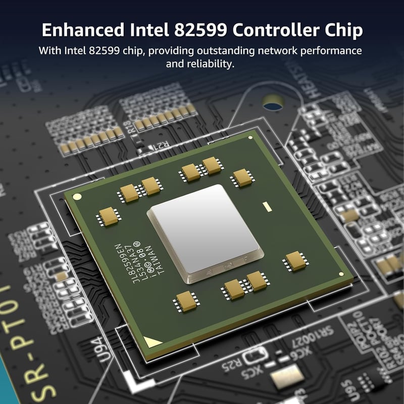 VIMIN 10Gb SFP PCIe hálózati kártya Intel 82599 vezérlővel, X520-DA1 10Gbps adapter