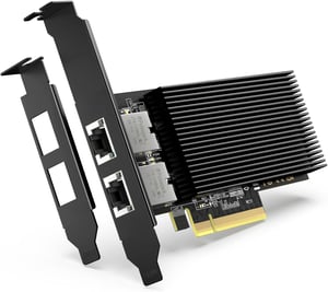 VIMIN 10Gbps PCI-E hálózati kártya Intel X540-T2, 2x RJ45 port