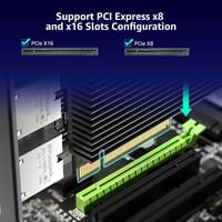 VIMIN 10Gbps Ethernet hálózati kártya PCI-E X540-T2 vezérlővel, 2x RJ45 port 4