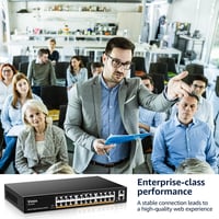 VIMIN 26-Port Gigabit Ethernet Switch 2 Uplink Porttal, 24-Port Menedzseletlen Hálózati Switch, VLAN, IEEE802.3af/at, Fém Ház, Asztali/Rack - 26 Port | 24xEthernet Port | 2xUPLink 6