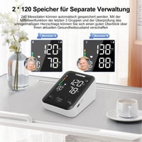 Tensiometru de braț Vimmk cu afișaj LED digital, detectarea aritmiei, monitorizarea pulsului, memorie 2x120, manșetă 22-40 cm 5