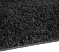 VIMODA Shaggy szőnyeg kerek 80cm fekete hosszú szálú modern - ø 80 cm round, Round, Black 4