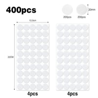 Vinabo öntapadós tépőzár pontok 20 mm, 200 pár (400 db) - kerek 5
