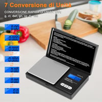 Vinabo Digitális Precíziós Mérleg 0,01g LCD Kijelzővel Arany 5