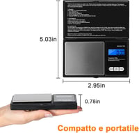 Vinabo Digitális Precíziós Mérleg 0,01g LCD Kijelzővel Arany 6