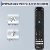 VINABTY Hangvezérlésű Távirányító TCL 4K Ultra HD HDR Smart LED TV-hez - Kompatibilis 43PF650K 50PF650K 55PF650K 65PF650K 75T6C-UK 85T6C-UK  6