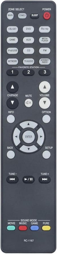 VINABTY RC-1167 Univerzális Távirányító Denon AV Vevőkhöz - Kompatibilis AVR-2313CI, AVR-2113, AVR-1913 Modellekkel, 2 AAA Elemmel Működik

 1