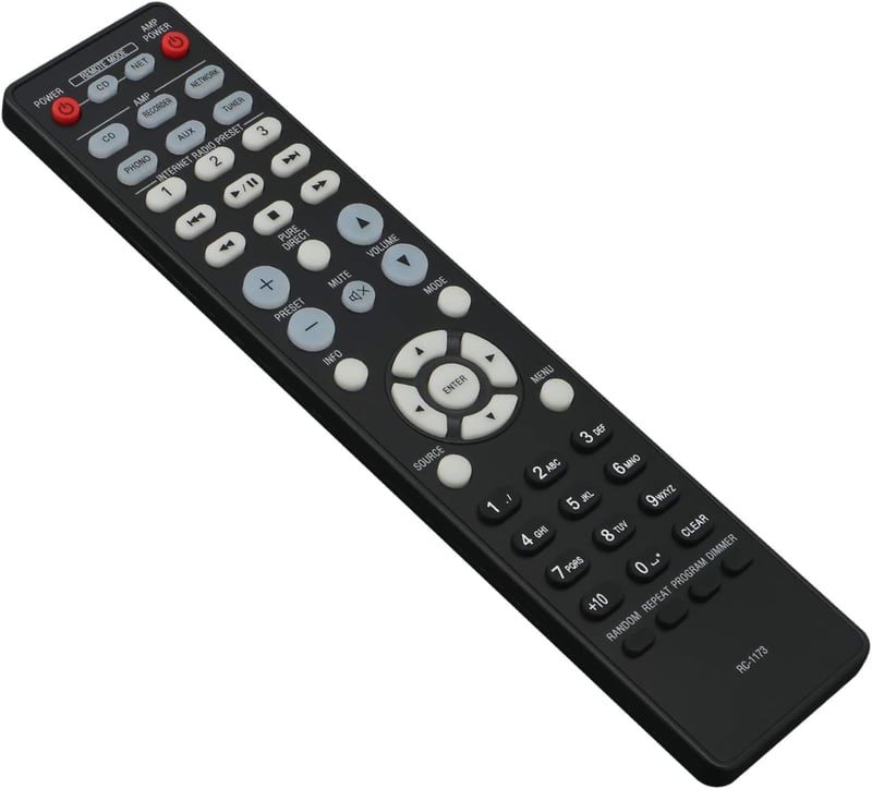 VINABTY RC-1173 Távirányító Denon Erősítőkhöz és CD Lejátszókhoz - Kompatibilis PMA-520AE, PMA-720AE, DCD-520AE Modellekkel