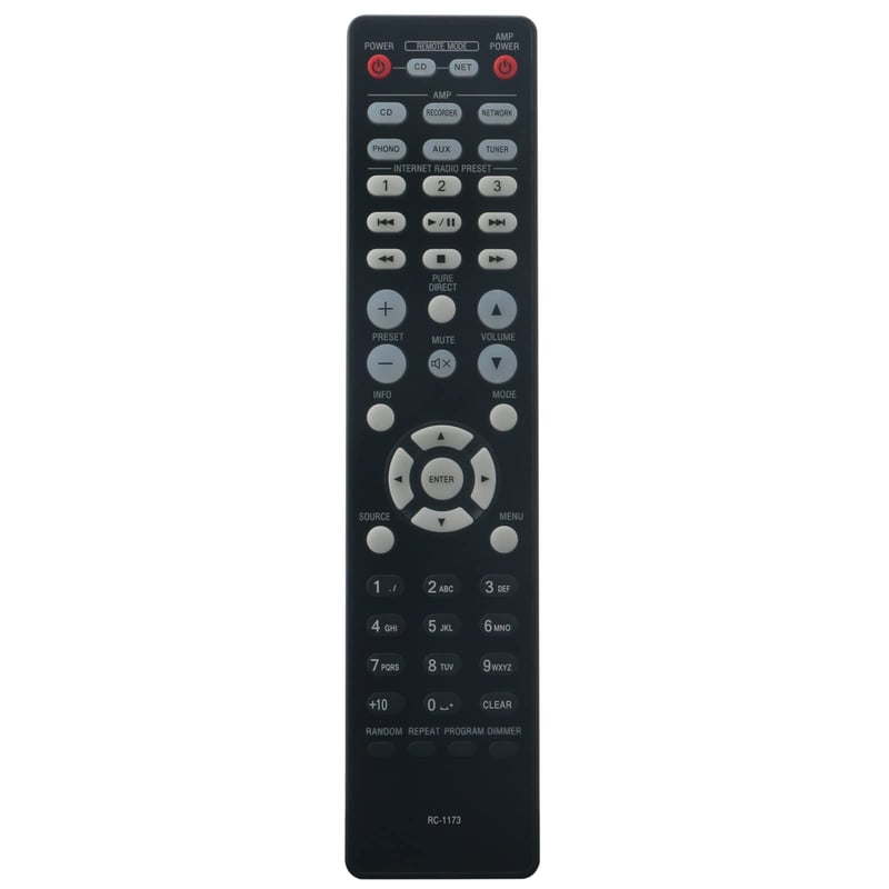 VINABTY RC-1173 Daljinski upravljač za Denon pojačala i CD playere - Kompatibilan s modelima PMA-520AE, PMA-720AE, DCD-520AE