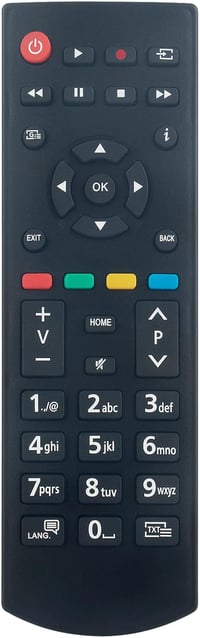 VINABTY RC39127M Távirányító Panasonic TV-hez - Kompatibilis TX-32GW334, TX-24J330E, TX-39GW334 és más modellekhez - Univerzális helyettesít 1