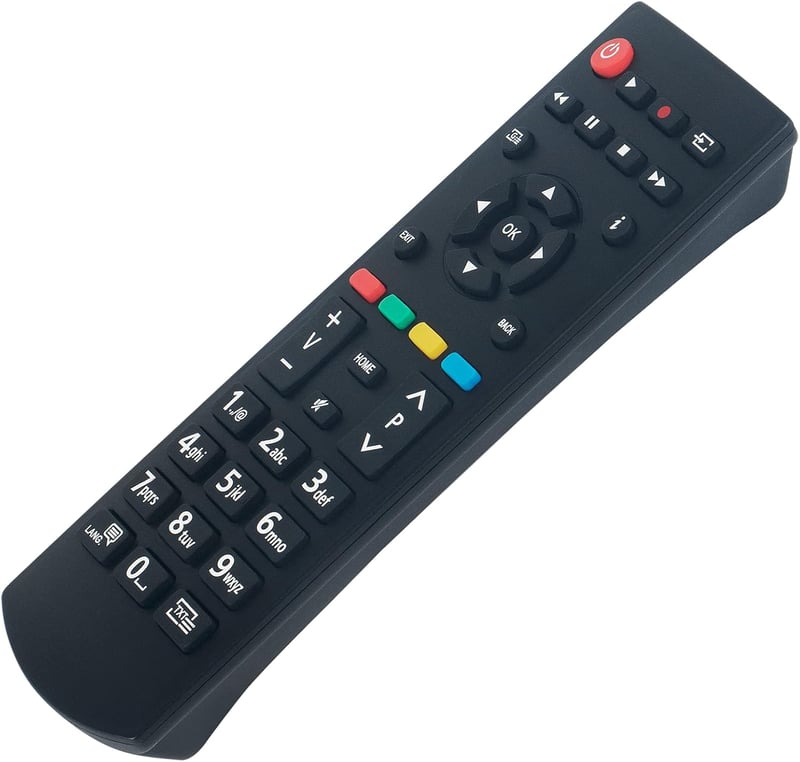 VINABTY RC39127M Távirányító Panasonic TV-hez - Kompatibilis TX-32GW334, TX-24J330E, TX-39GW334 és más modellekhez - Univerzális helyettesít