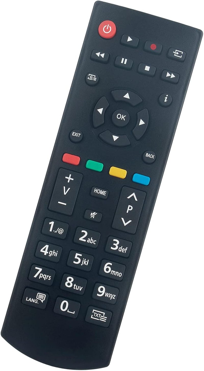 VINABTY RC39127M Távirányító Panasonic TV-hez - Kompatibilis TX-32GW334, TX-24J330E, TX-39GW334 és más modellekhez - Univerzális helyettesít