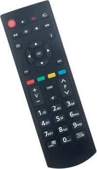 VINABTY RC39127M Távirányító Panasonic TV-hez - Kompatibilis TX-32GW334, TX-24J330E, TX-39GW334 és más modellekhez - Univerzális helyettesít 3