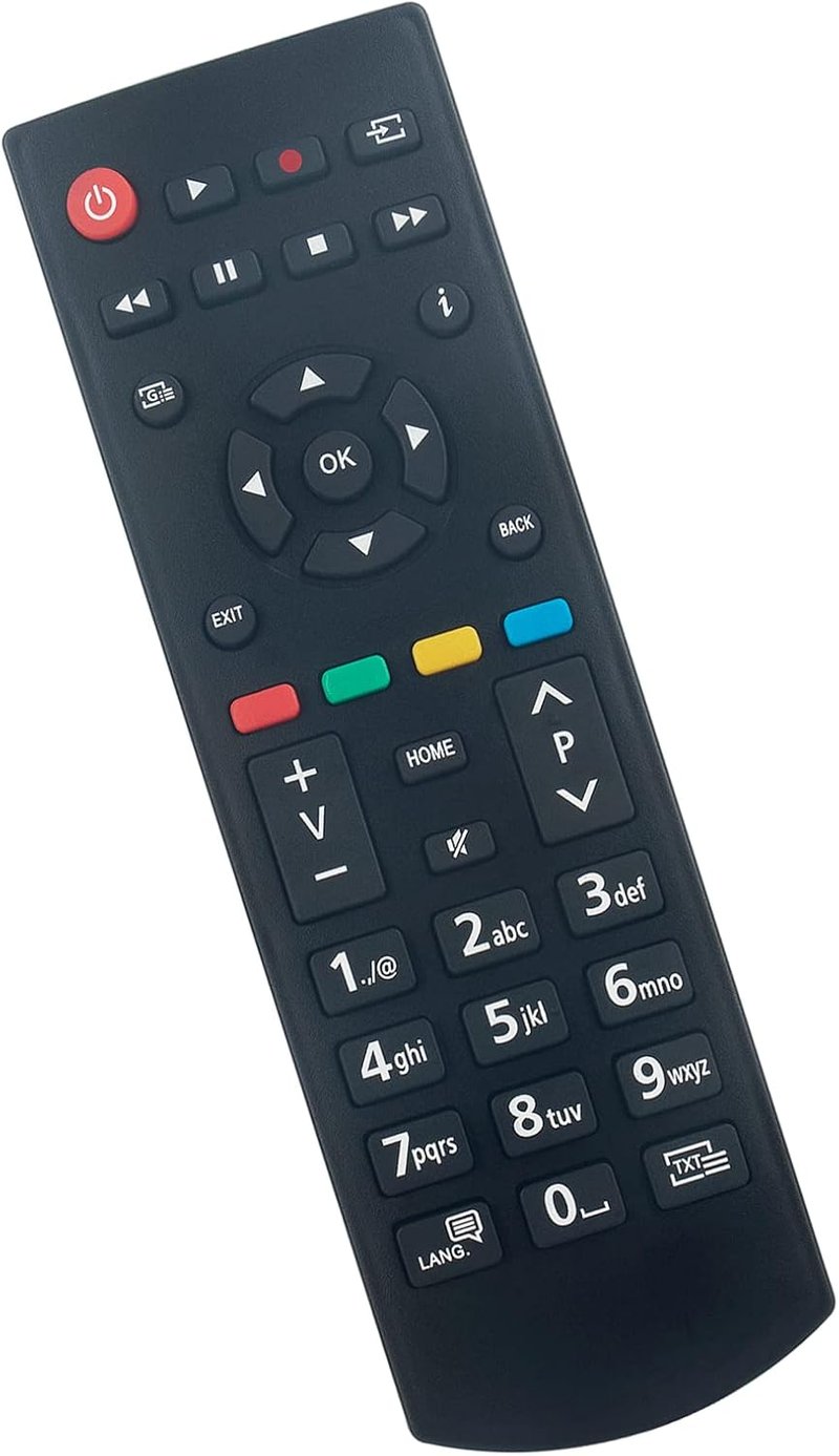 VINABTY RC39127M Távirányító Panasonic TV-hez - Kompatibilis TX-32GW334, TX-24J330E, TX-39GW334 és más modellekhez - Univerzális helyettesít