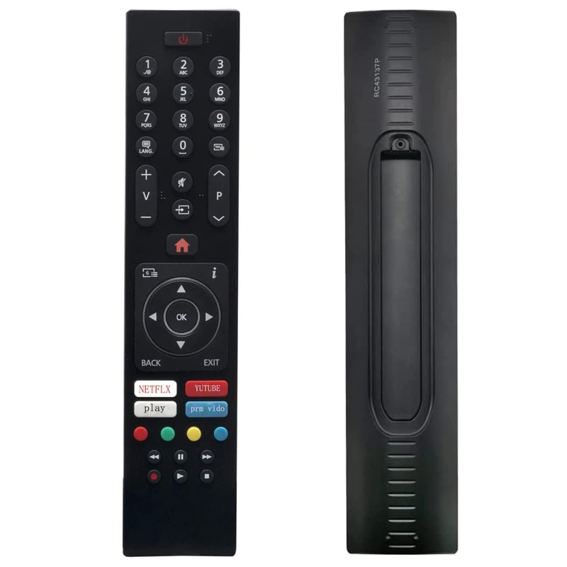 VINABTY RC43137P Diaľkový ovládač pre televízory Polaroid - Kompatibilný s P49UPA2029A P50UPA2029A P43UPA2031A P32FPA0119A a ďalšími modelmi - Náhradný diaľkový ovládač