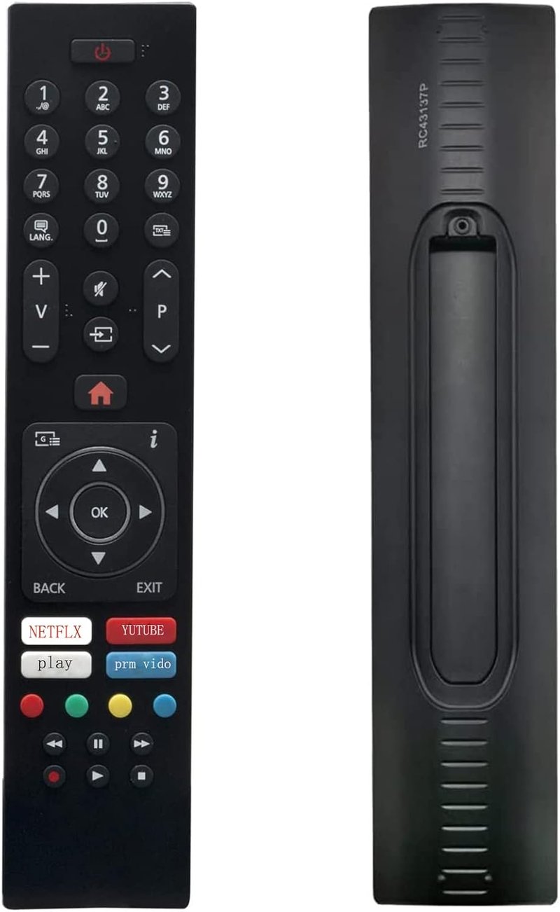 VINABTY RC43137P Távirányító Polaroid TV-hez - Kompatibilis P49UPA2029A P50UPA2029A P43UPA2031A P32FPA0119A és Több Modellhez - Csere Távirá