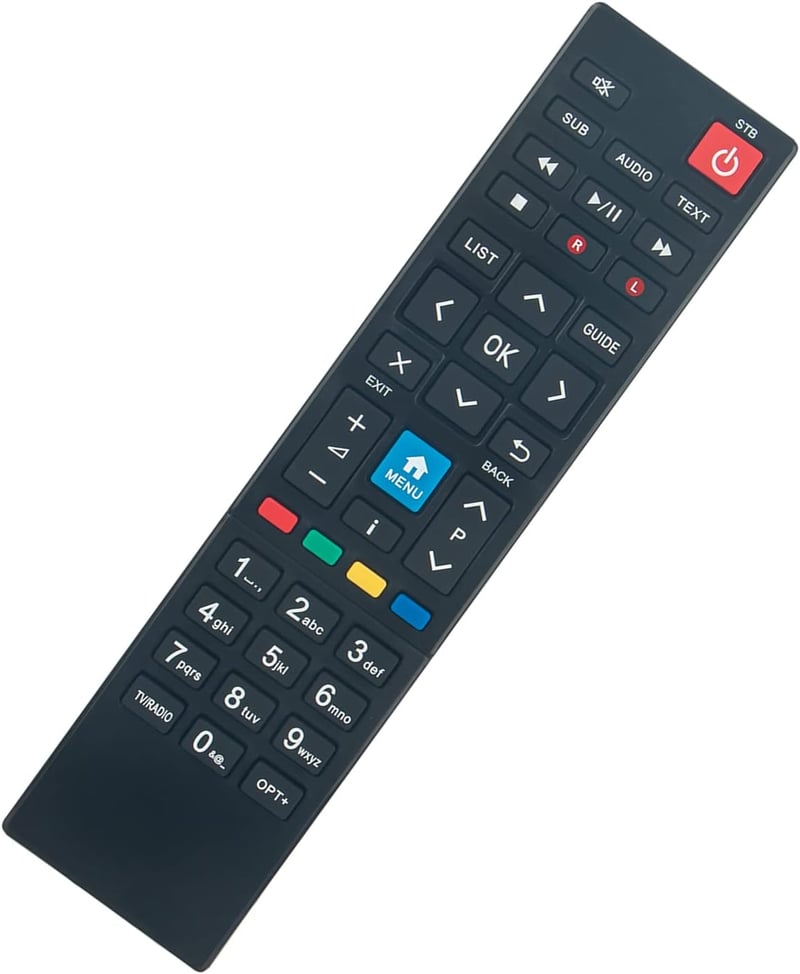 Vinabty RM-M04 Távirányító Humax HD Nano Eco Műholdvevőkhöz - Kompatibilis HD6400S Modellel - Univerzális Helyettesítő Távirányító
