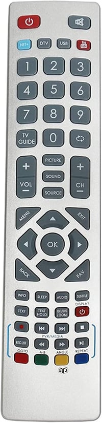 VINABTY Távirányító Sharp TV-hez - Kompatibilis LC-43/49/50/55 CFE sorozatú modellekkel, Univerzális Csere Távirányító 1