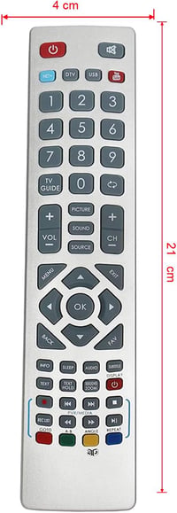 VINABTY Távirányító Sharp TV-hez - Kompatibilis LC-43/49/50/55 CFE sorozatú modellekkel, Univerzális Csere Távirányító 6