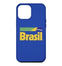 Husă iPhone 12 Pro Max Vintage Brazilia Retro, Husă de protecție cu model steag Brazilia verde Brasileira 1