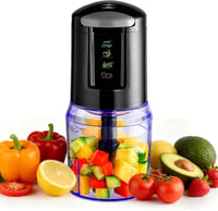 VINATO 300W Elektromos Aprító Konyhai Mixer 500ml Edénnyel Zöldség Hús Fűszer 1