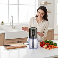 VINATO 300W Elektromos Aprító Konyhai Mixer 500ml Edénnyel Zöldség Hús Fűszer 7