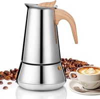 VINATO Rozsdamentes Moka Kanna 350ml 6 Személyes Indukciós Kávéfőző 1