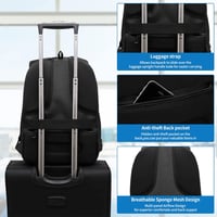 VINBAGGE 15.6" Vízálló Laptop Hátizsák USB Porttal Utazáshoz és Munkához 6