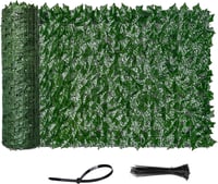 Vinclus Művirág Sövény Balkon Takaró 100x300cm Kert Dekoráció Zöld Fal - 100cm x 300cm 1