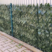 Vinclus Művirág Sövény Balkon Takaró 100x300cm Kert Dekoráció Zöld Fal - 100cm x 300cm 5