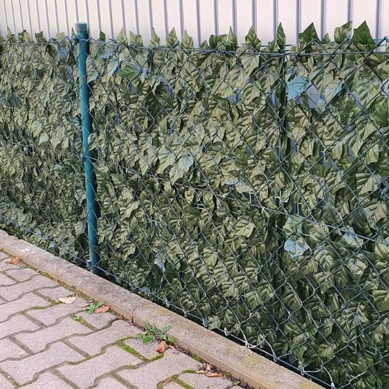 Vinclus Művirág Sövény Balkon Takaró 100x300cm Kert Dekoráció Zöld Fal - 100cm x 300cm