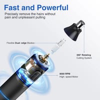 Vinmall Elektromos Orrszőr és Fülszőr Trimmer Férfiaknak Fájdalommentes 3