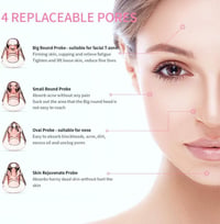 Vinmall Pórustisztító Vákuum Blackhead Eltávolító Kék Fénnyel Akné Elleni Készülék 4