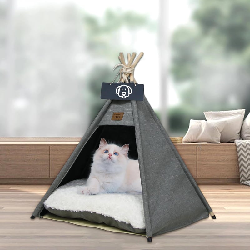 Vinnypet Tipi Sátor Macskáknak és Kutyáknak Párnával 50x50x60cm