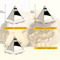 Vinnypet Tipi Sátor Macskáknak és Kutyáknak Párnával 50x50x60cm 7