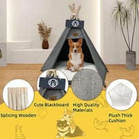 Vinnypet Tipi Sátor Macskáknak és Kutyáknak Párnával 50x50x60cm 2