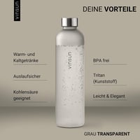 VINSUN Szorítható Ivópalack 650/1000/1500ml Tritan BPA-mentes Sportpalack 2