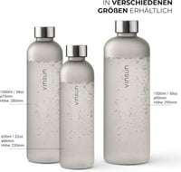 VINSUN Szorítható Ivópalack 650/1000/1500ml Tritan BPA-mentes Sportpalack 6
