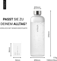 VINSUN Szorítható Ivópalack 650/1000/1500ml Tritan BPA-mentes Sportpalack 3