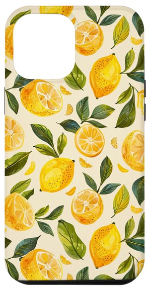 Vintage Citrus maskica za iPhone 12 Pro Max s akvarel uzorkom limuna i ljetnom limunadom