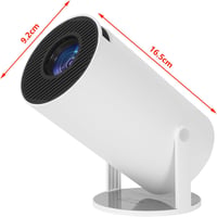 Vinteky Hordozható 4K Projektor WiFi6 Bluetooth 5.2 Android 11 Rendszerrel, 130 Colos Vetítés, 180° Forgatható, YouTube Előtelepítve, Fekete 2