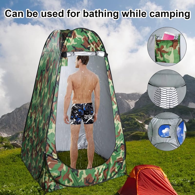 Vinteky összecsukható pop-up sátor kamuflázs színben fürdőszoba öltöző kemping