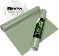 VINYL FROG Khaki Zöld Flex Film 30,5x155cm Hőátadásos Vinyl Pólóhoz - 12" x 5 ft, Khaki-green 1