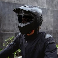 Motocyklová prilba VINZ Kioto Jet / Streetfighter prilba ECE 22.06 s odnímateľným chráničom brady a slnečnou clonou, matná čierna 8