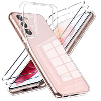Viojrlra Kryt na Samsung Galaxy S21 5G s 2 ks tvrdených skiel na displej, priehľadné tenké TPU silikónové puzdro, nárazuvzdorná ochrana proti poškriabaniu 1
