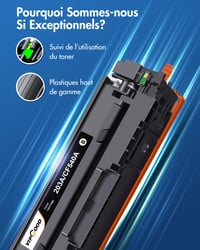 Set 4 cartușe toner compatibile VIPGOOD 203A CF540A CF541A CF542A CF543A pentru HP LaserJet Pro MFP M281fdw, M281fdn, M280nw, M254dw, M254nw, Negru, Cyan, Galben, Magenta 6