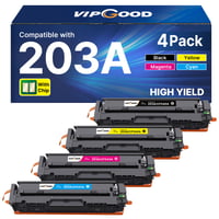 Set 4 cartușe toner compatibile VIPGOOD 203A CF540A CF541A CF542A CF543A pentru HP LaserJet Pro MFP M281fdw, M281fdn, M280nw, M254dw, M254nw, Negru, Cyan, Galben, Magenta 1