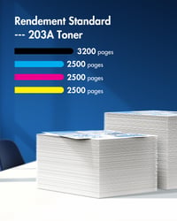 Set 4 cartușe toner compatibile VIPGOOD 203A CF540A CF541A CF542A CF543A pentru HP LaserJet Pro MFP M281fdw, M281fdn, M280nw, M254dw, M254nw, Negru, Cyan, Galben, Magenta 4