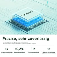 Viproud Infravörös Homlok Hőmérő Babáknak és Felnőtteknek LED Kijelzővel 4