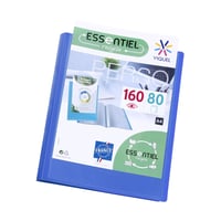 Dosar de prezentare Viquel Essentiel Recycled, 160 de buzunare, A4, cu copertă personalizabilă, folii transparente netede, albastru 1